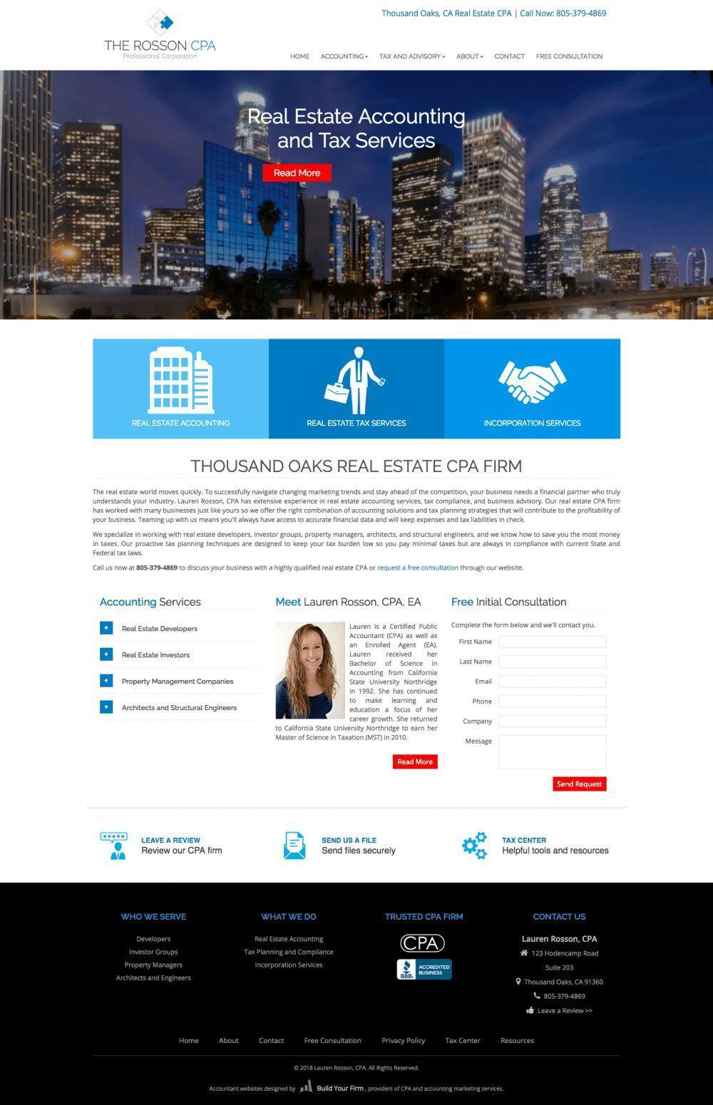 Real Estate CPA Accounting website