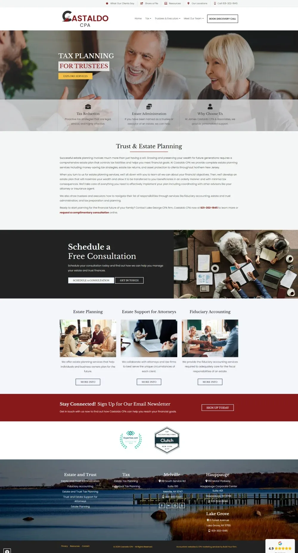 Trust and Estate CPA Website Design