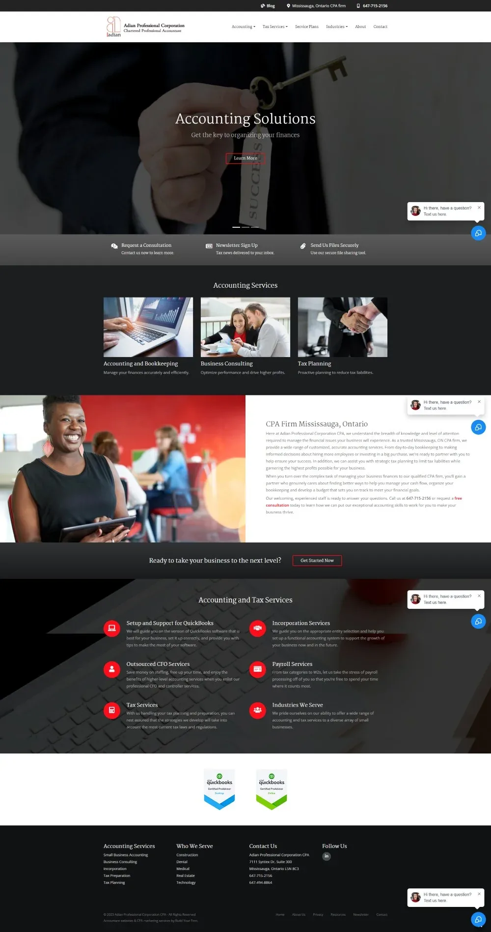 Website of Adian Professional Corporation