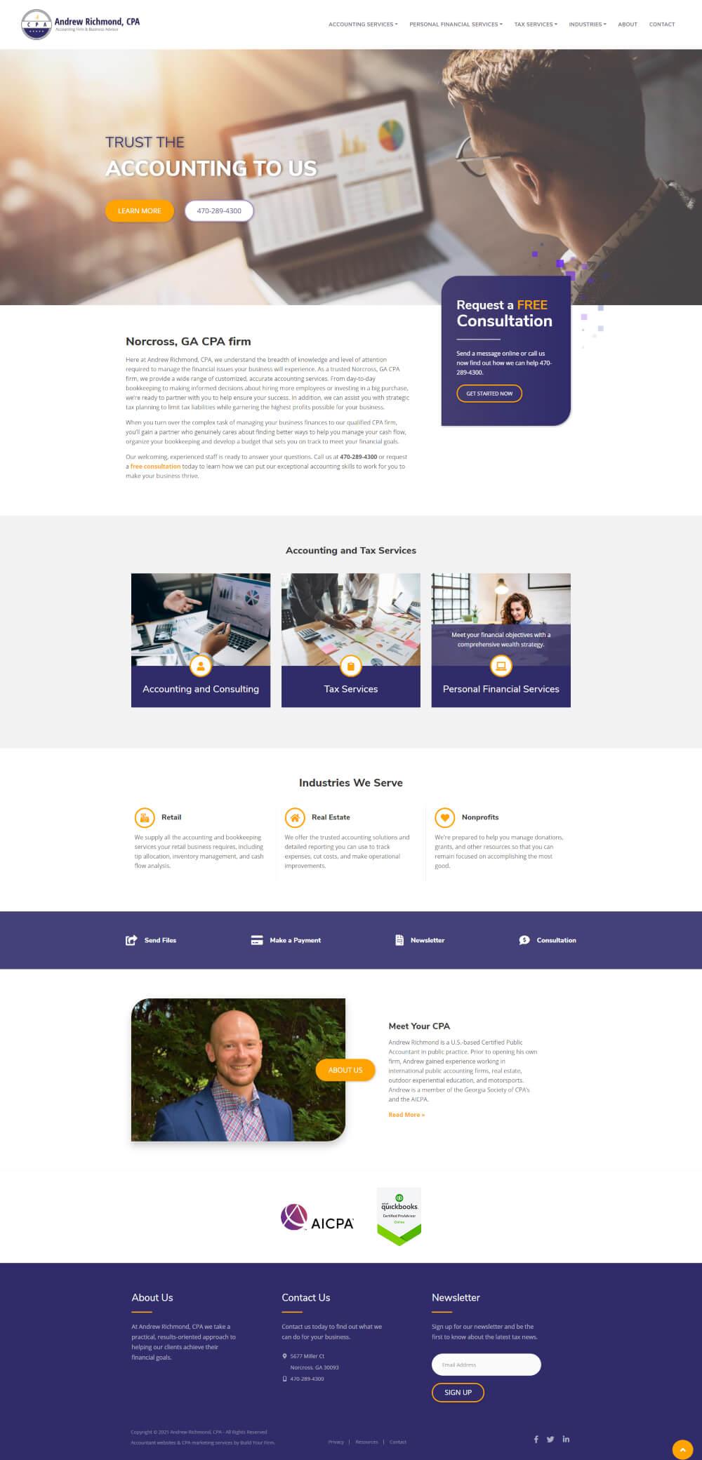 Website of Andrew Richmond, CPA