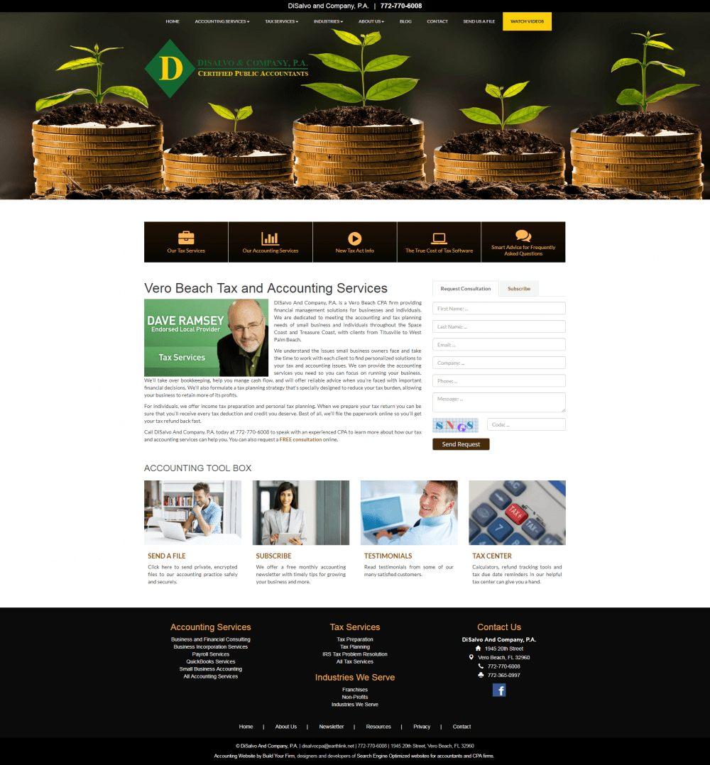 Website of DiSalvo And Company, P.A.