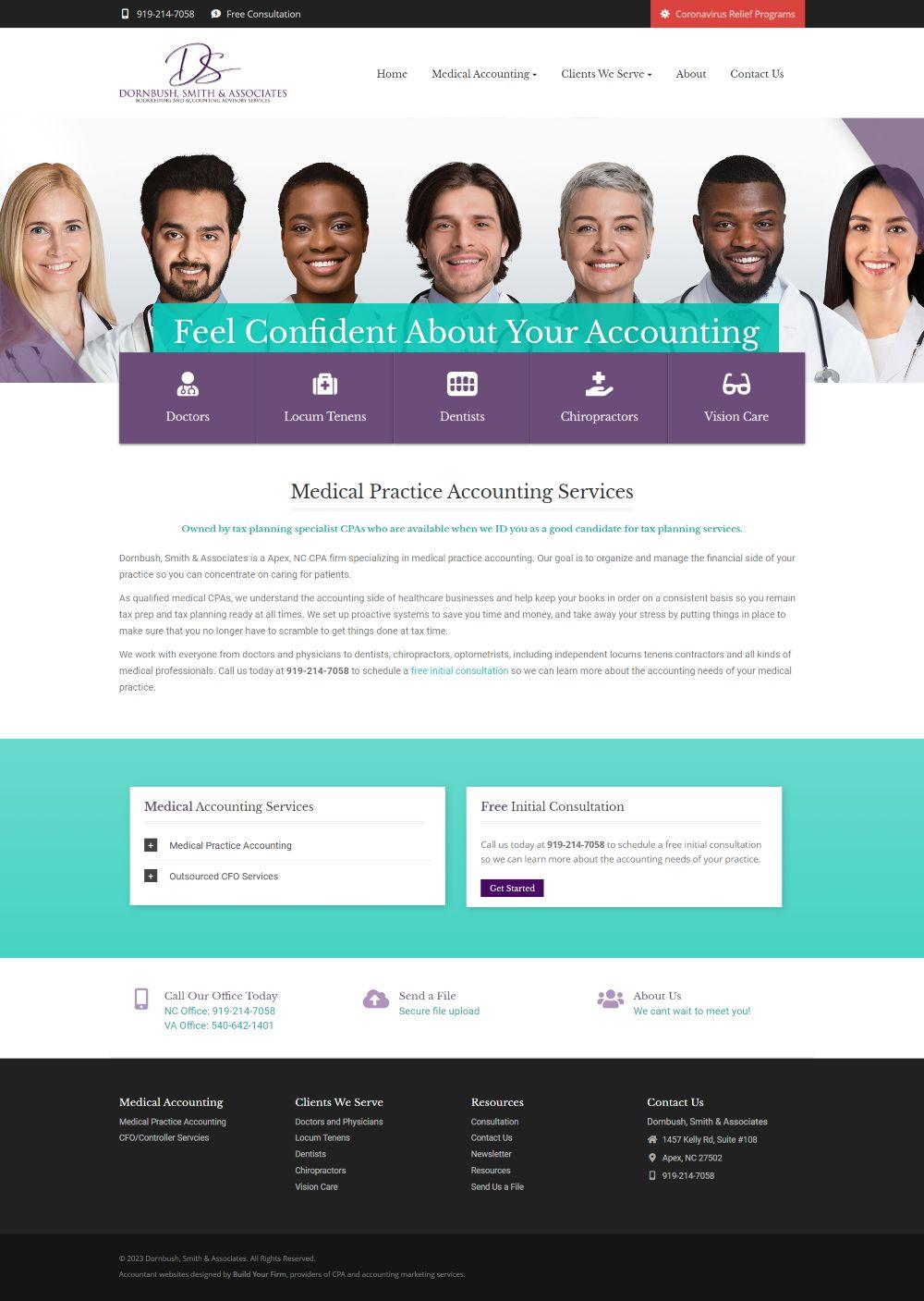 Medical CPA Website Design