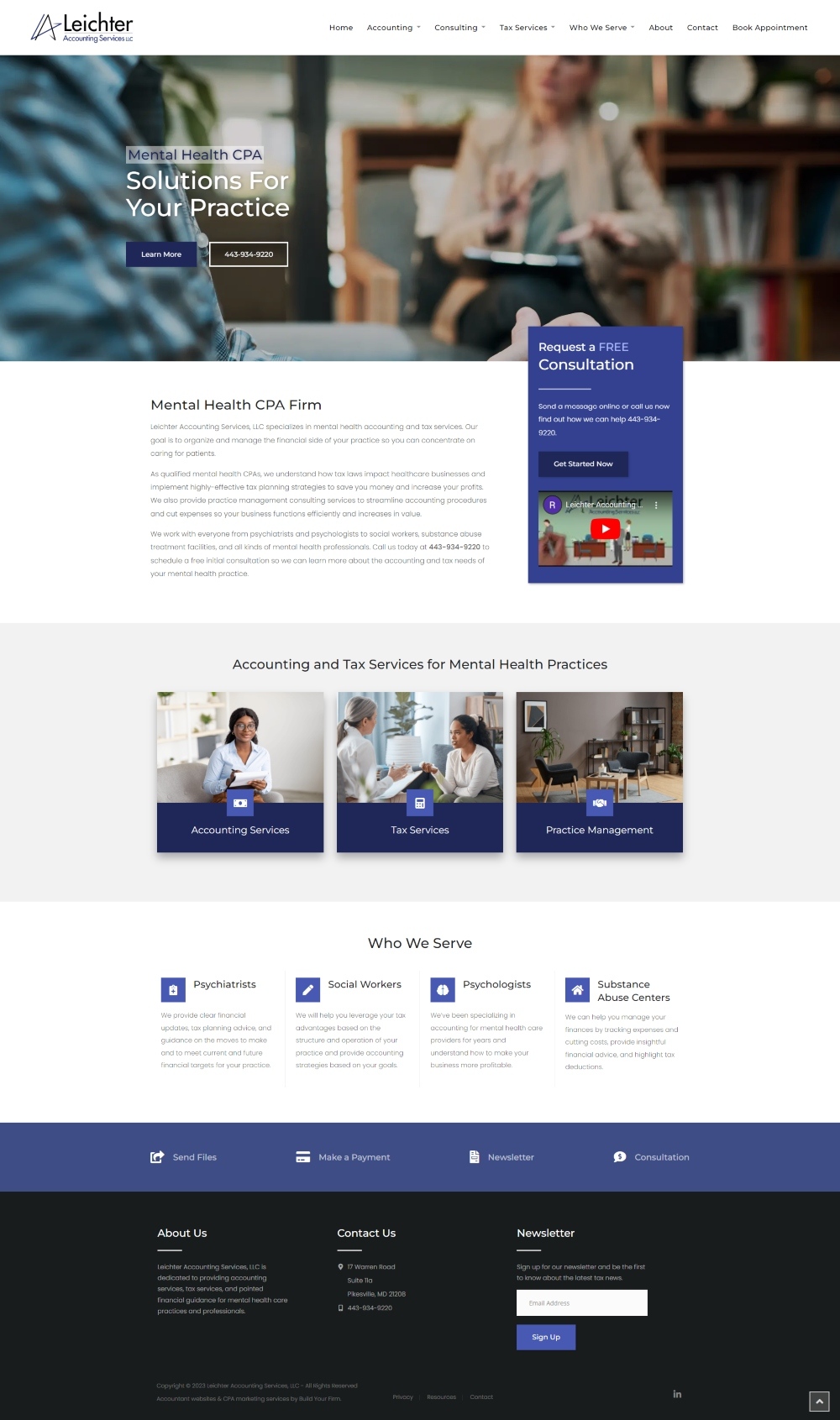 Website of Leichter Accounting Services LLC