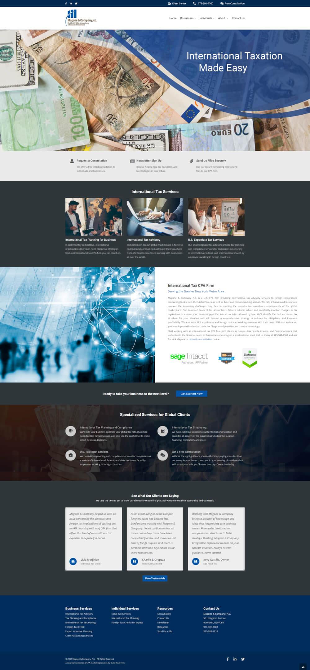 Website of Magone & Company