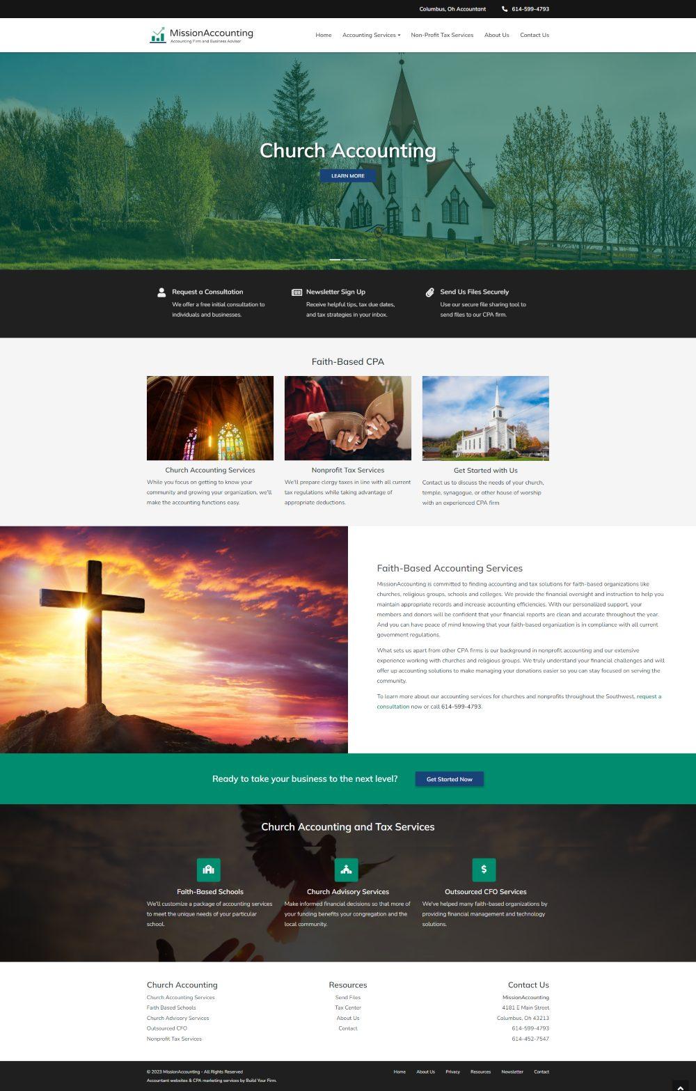 Website of Mission Accounting