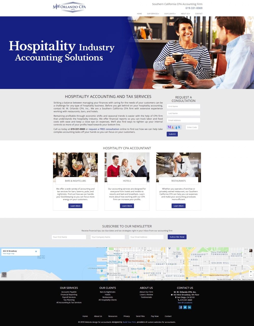 Web Design for Restaurant Accounting