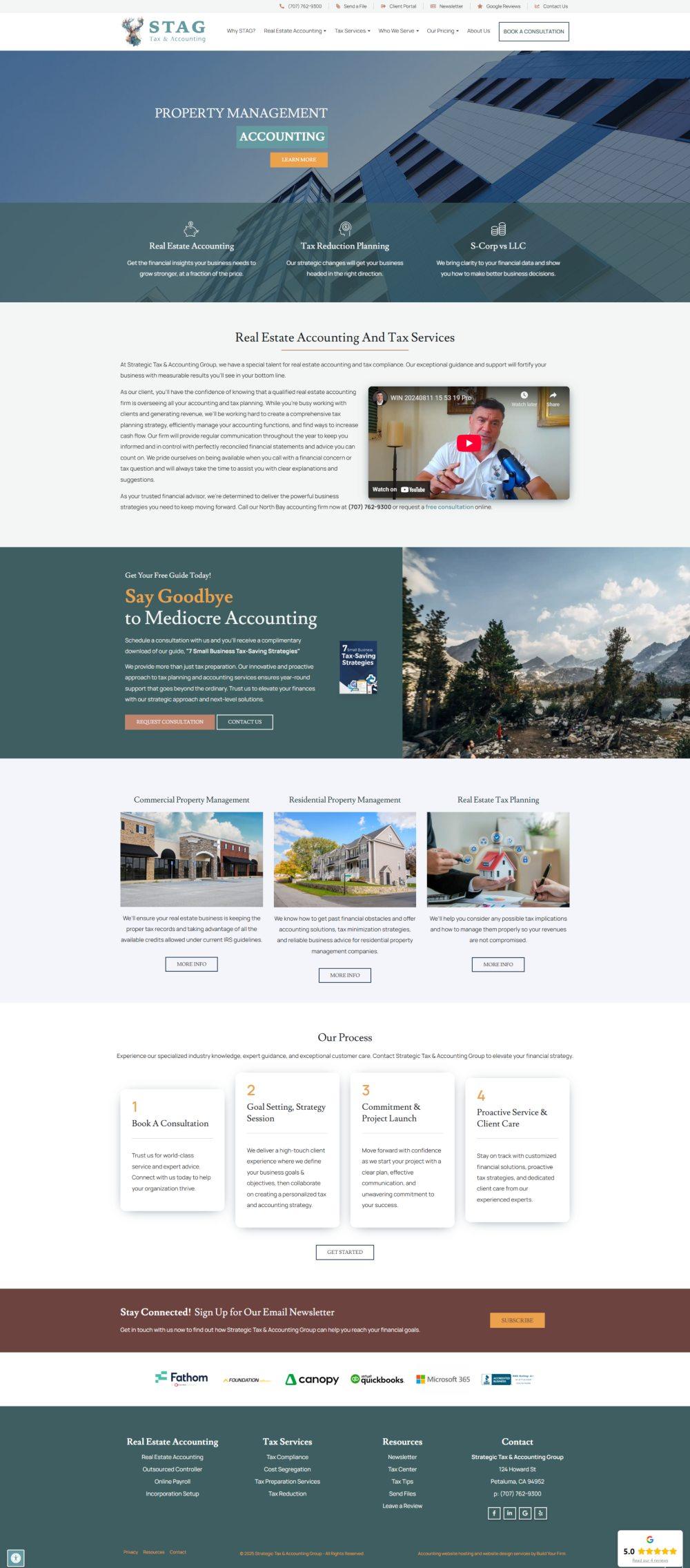 Website of Strategic Tax & Accounting Group