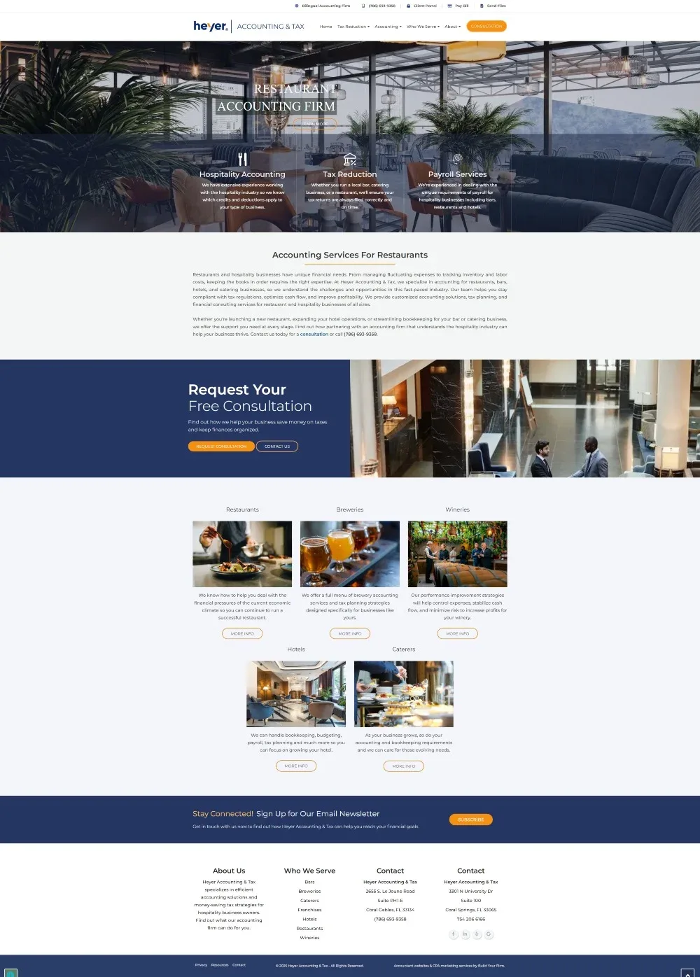 Website of Heyer Accounting & Tax