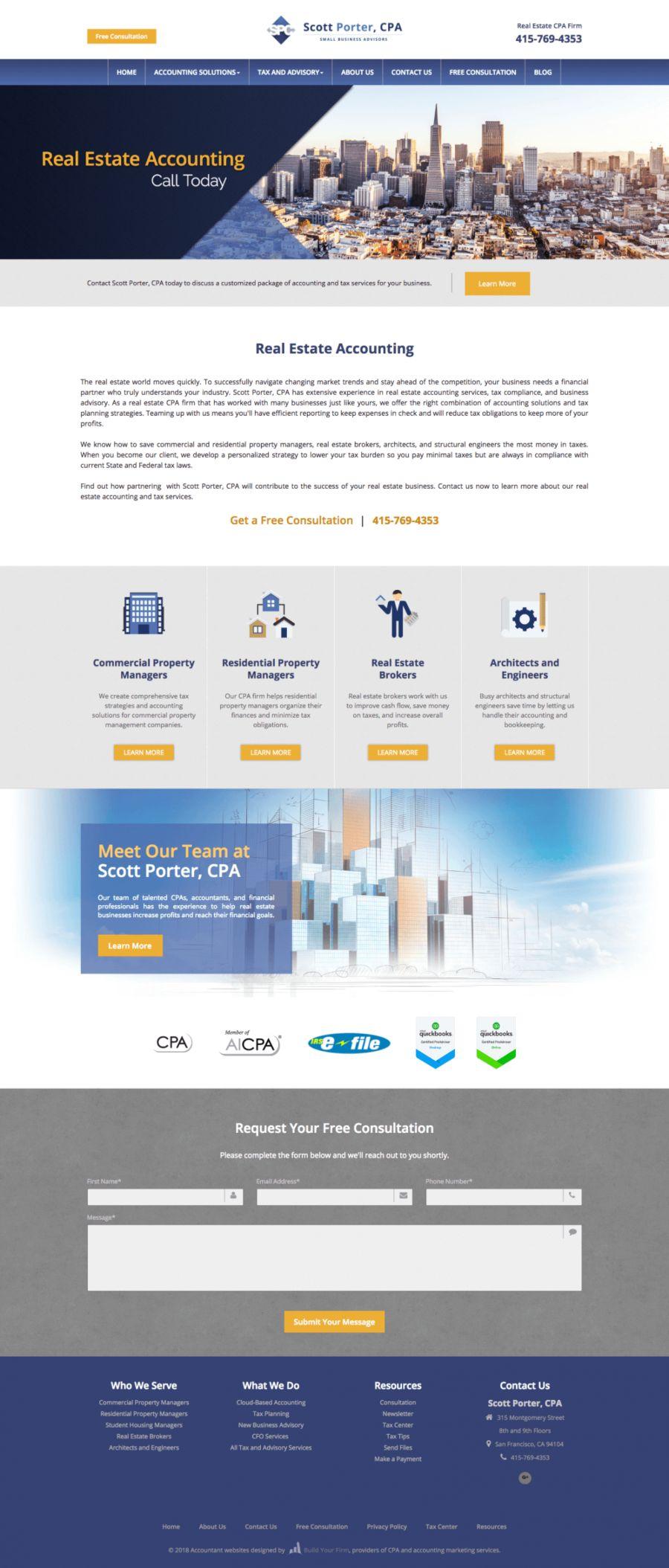 Website of Scott Porter, CPA