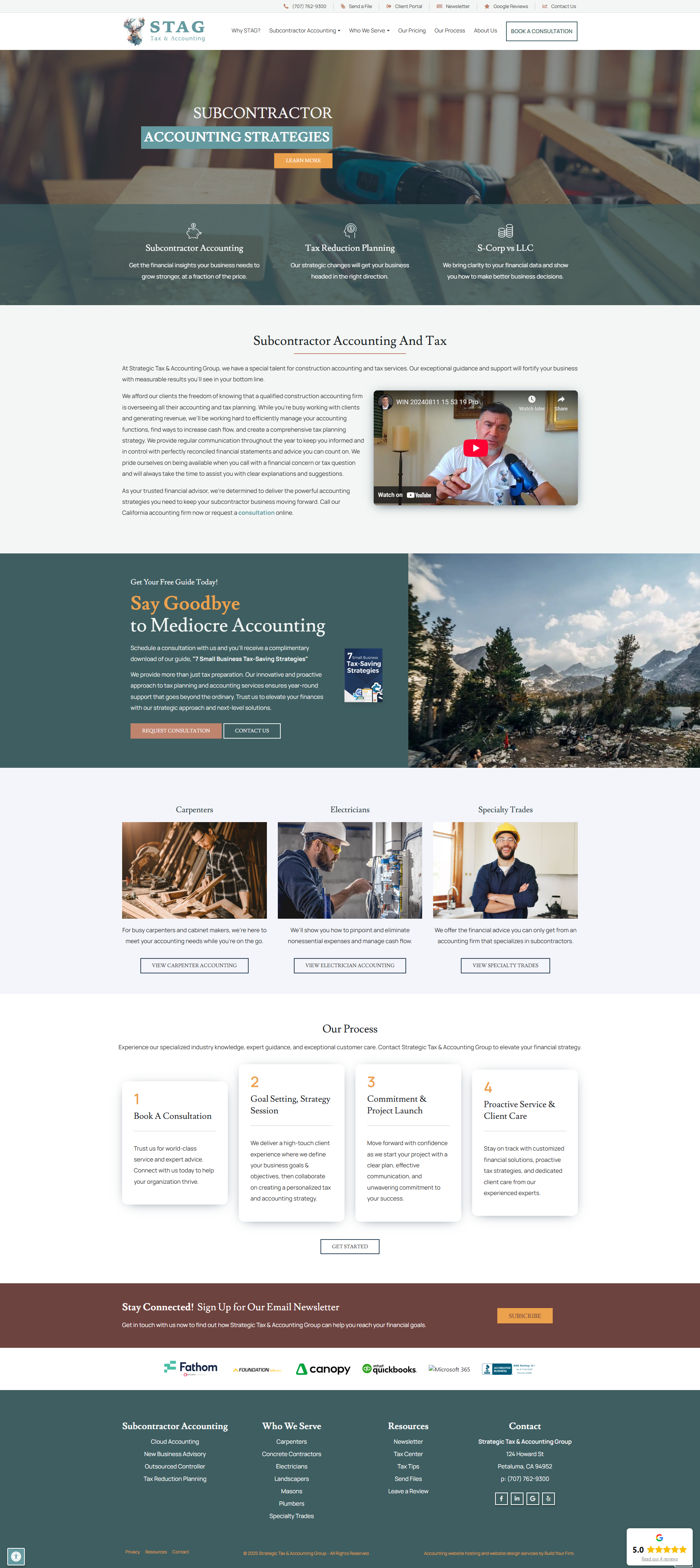 Website of Strategic Tax & Accounting Group