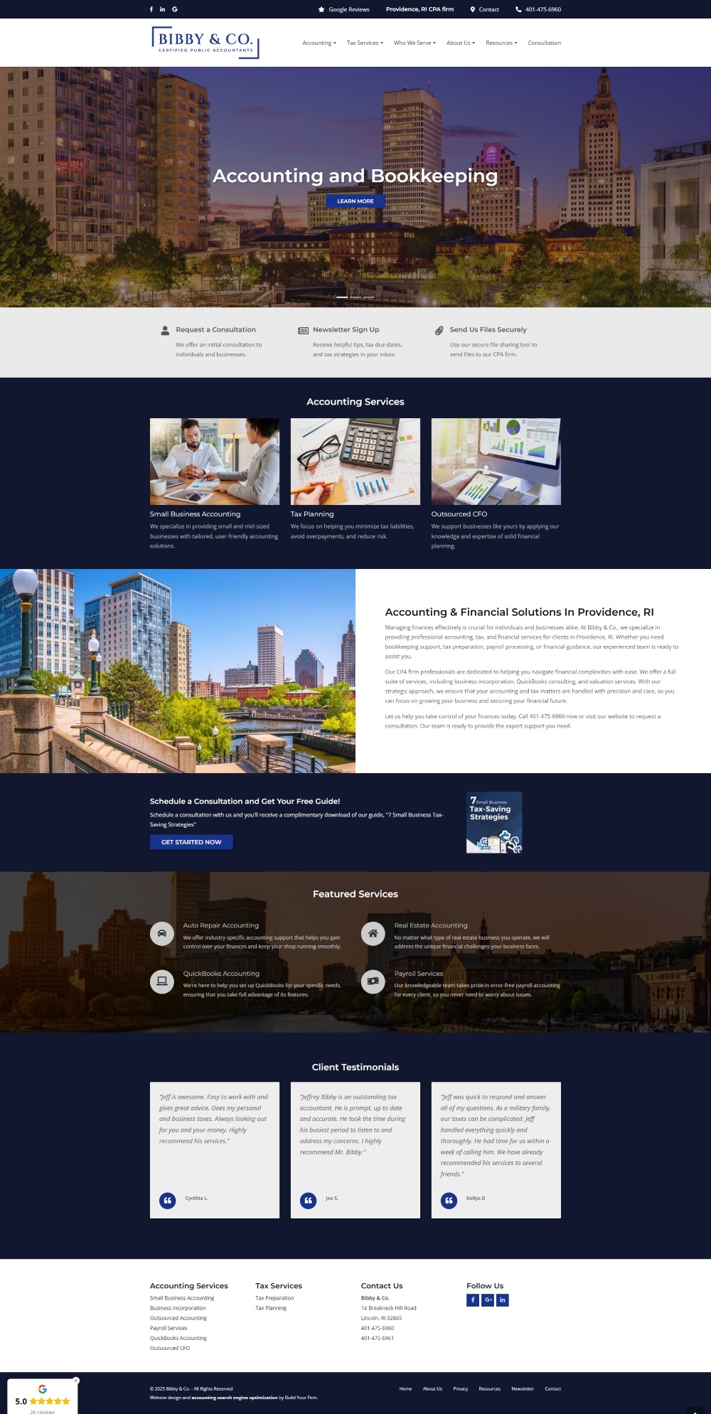 Website of Bibby & Co.