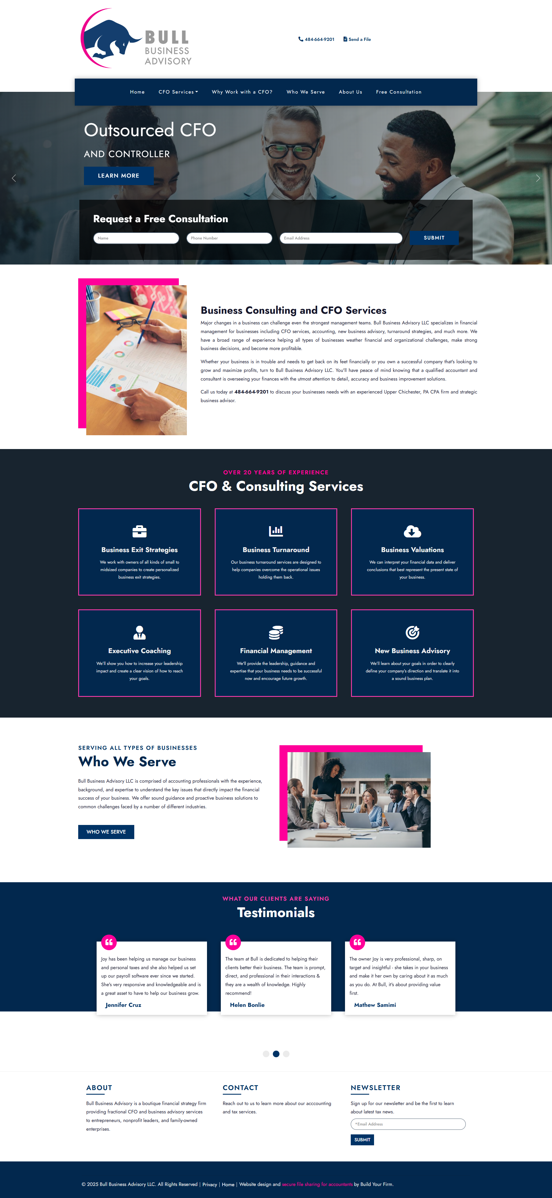 Website of Bull Business Advisory LLC