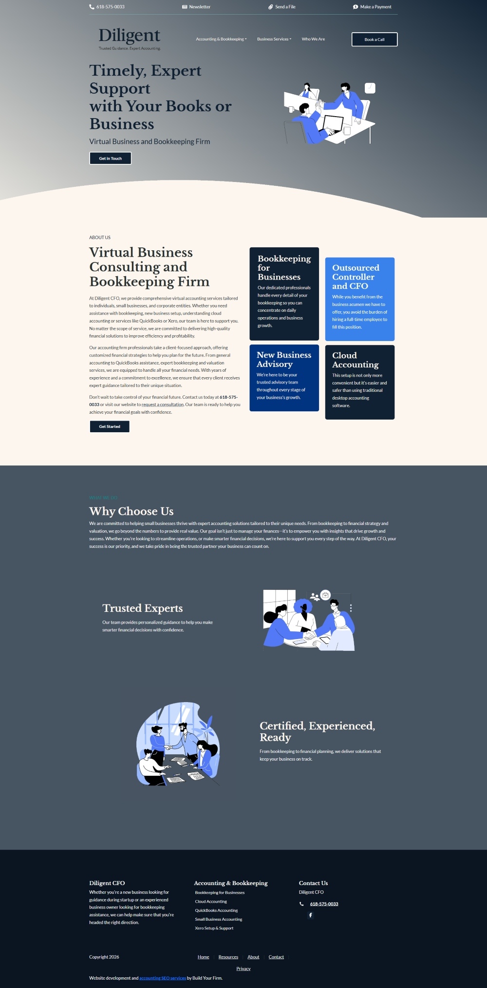 Website of Diligent CFO