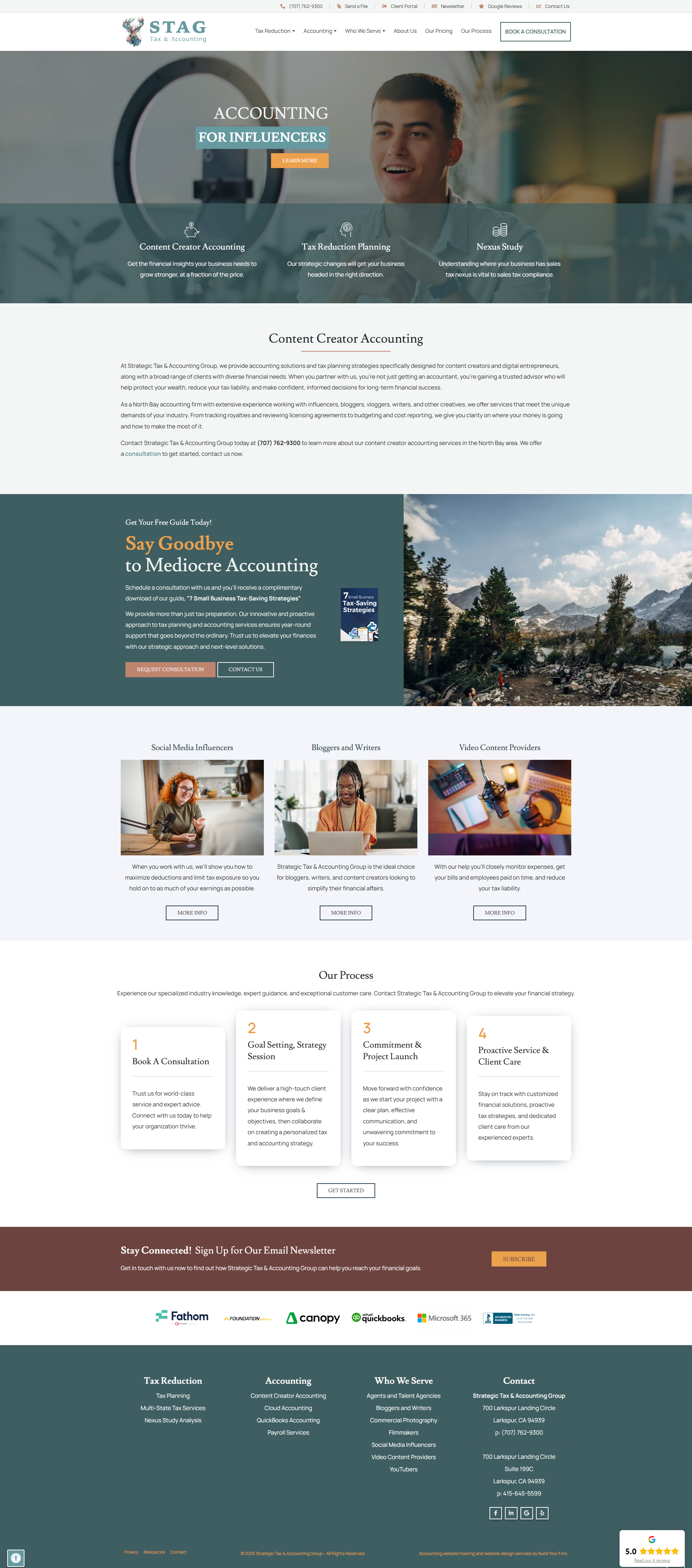 Website of Strategic Tax & Accounting Group