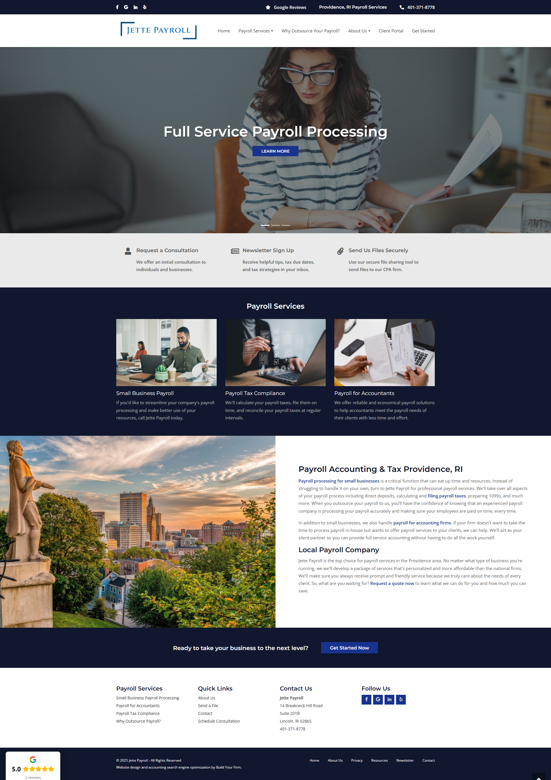 Website of Jette Payroll