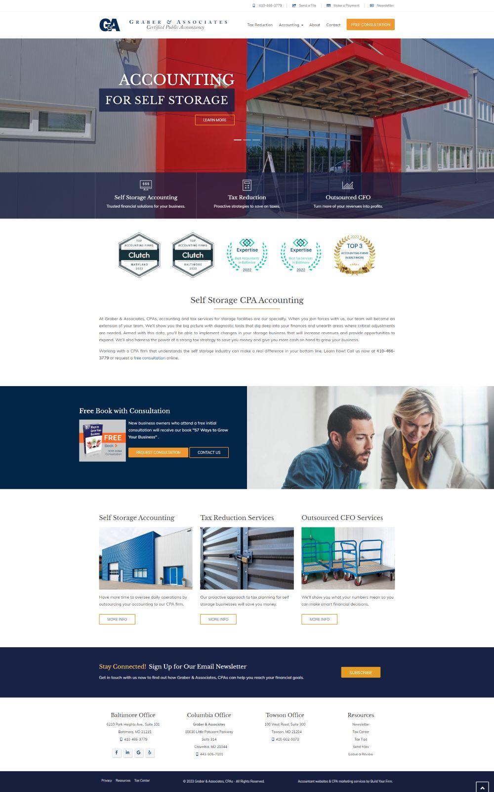 CPA Website Design for Storage Facilities