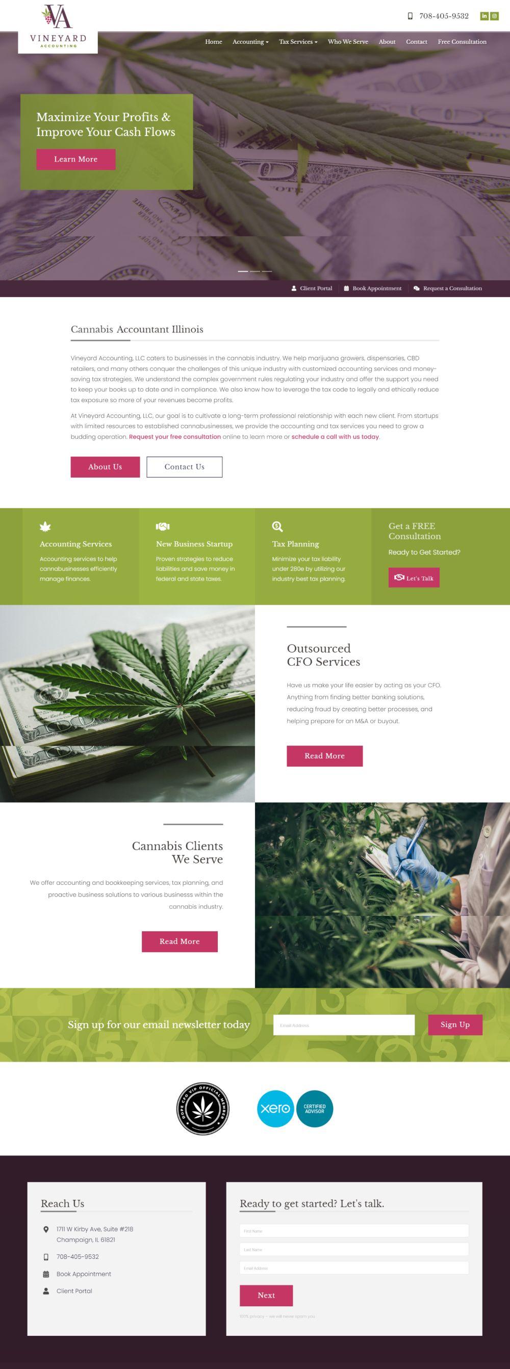 Cannabis Website Design