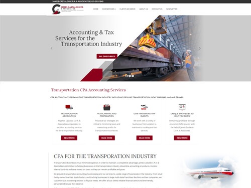 Website Design for Transportation Accounting